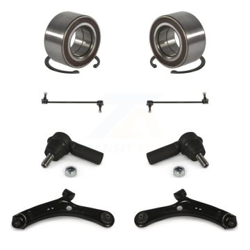 Front Bearing Lower Control Arm Outer Tie Rod End Link Kit (8Pc) For Suzuki SX4 Crossover K77-101973