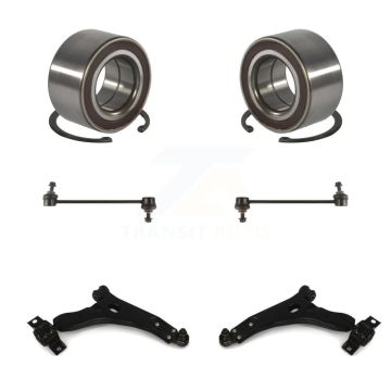 Front Wheel Bearing Lower Control Arm with Ball Joint & Sway Bar Link Kit For Ford Focus K77-101974