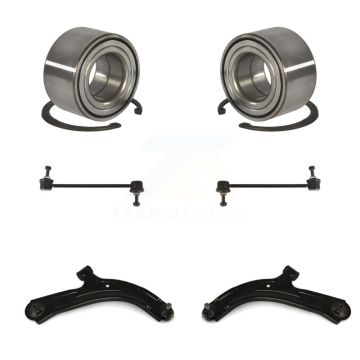 Front Wheel Bearing Lower Control Arm with Ball Joint Link Kit For 2010-2011 Nissan Versa K77-101976