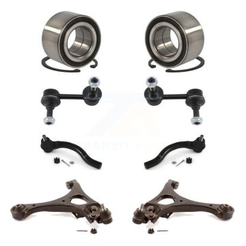 Front Bearing Lower Control Arm Outer Tie Rod & Link Kit (8Pc) For Honda Civic 1.3L 1.8L K77-102010