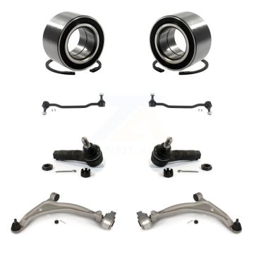Front Bearing Lower Control Arm Outer Tie Rod End Link Kit (8Pc) For Nissan Altima Maxima K77-102016