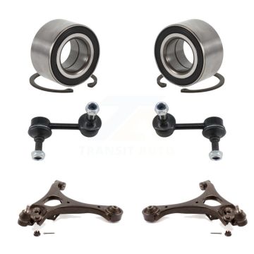 Front Bearing Lower Control Arm with Ball Joint & Link Kit (6Pc) For 2006-2011 Acura CSX K77-102025