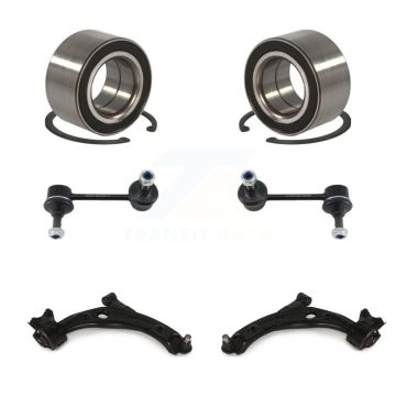 Front Bearing Lower Control Arm with Ball Joint & Link Kit (6Pc) For 2007-2012 Mazda CX-7 K77-102027