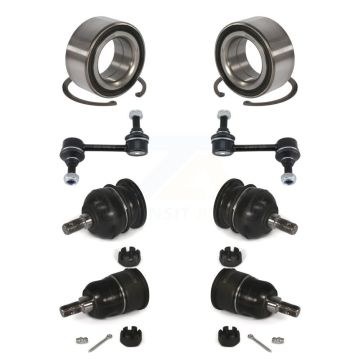 Front Bearing Upper Lower Ball Joint Link Kit (8Pc) For Honda Accord Acura TSX Crosstour K77-102031