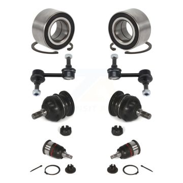 Front Wheel Bearing Upper Lower Ball Joint Sway Bar Link Kit (8Pc) For 2004-2006 Acura TL K77-102032