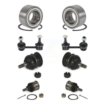 Front Bearing Upper Lower Ball Joint Sway Bar Link Kit (8Pc) For Honda Accord Acura TL CL K77-102033