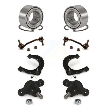 Front Bearing Lower Ball Joint Upper Arm And Link Kit (8Pc) For 2006-2010 Hyundai Sonata K77-102034