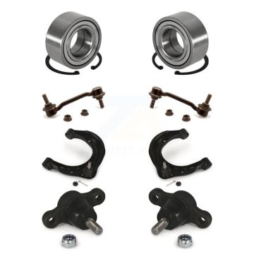 Front Bearing Lower Ball Joint Upper Arm And Link Kit (8Pc) For Hyundai Azera Kia Amanti K77-102035
