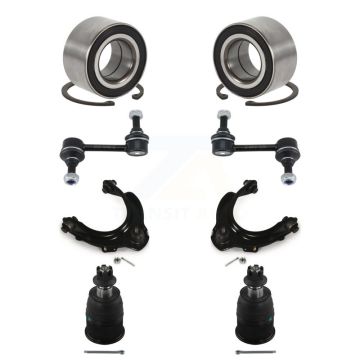 Front Wheel Bearing Lower Ball Joint Upper Arm Link Kit (8Pc) For Honda Accord Acura TSX K77-102039