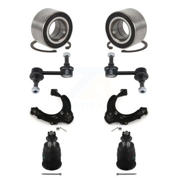 Front Bearing Lower Ball Joint Upper Control Arm with BJ Link Kit (8Pc) For Honda Accord K77-102040