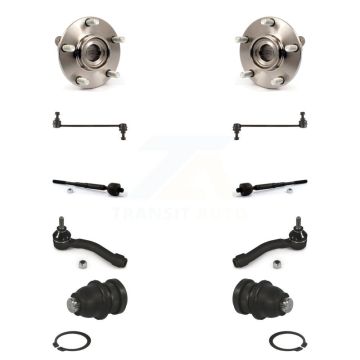 Front Bearing Lower Ball Joint Outer Inner Tie Rod Link Kit (10Pc) For Nissan Sentra 2.5L K77-102043