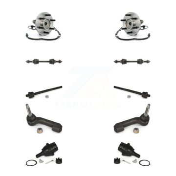 Front Hub Bearing Lower Ball Joint Outer Inner Tie Rod End Link Kit (10Pc) For Ford F-150 K77-102047