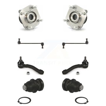 Front Bearing Lower Ball Joint Outer Tie Rod Link Kit (8Pc) For 07-12 Nissan Sentra 2.0L K77-102050