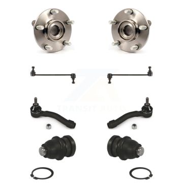 Front Bearing Lower Ball Joint Outer Tie Rod Link Kit (8Pc) For 07-12 Nissan Sentra 2.5L K77-102051