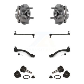 Front Bearing Lower Ball Joint Outer Tie Rod & Link Kit (8Pc) For 2017 Hyundai Elantra GT K77-102053