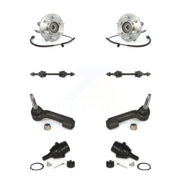 Front Hub Bearing Lower Ball Joint Outer Tie Rod & Sway Bar Link Kit (8Pc) For Ford F-150 K77-102055