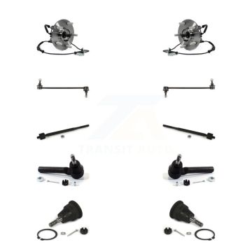 Front Bearing Lower Ball Joint Outer Inner Tie Rod Link Kit (10Pc) For Dodge Grand Town & K77-102060