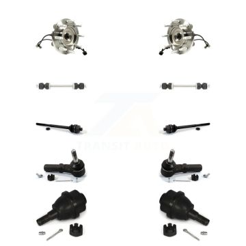 Front Bearing Lower Ball Joint Outer Inner Tie Rod Link Kit (10Pc) For GMC Chevrolet 2500 K77-102065