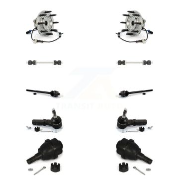 Front Bearing Lower Ball Joint Outer Inner Tie Rod Link Kit (10Pc) For GMC Chevrolet 2500 K77-102066