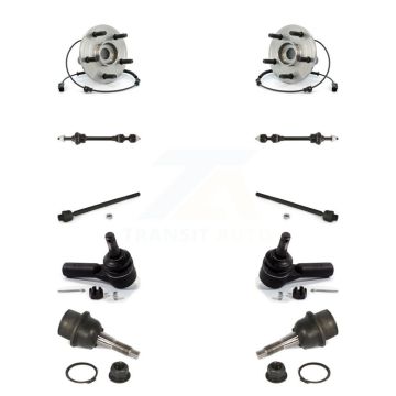 Front Bearing Lower Ball Joint Outer Inner Tie Rod Link Kit (10Pc) For Dodge Ram 1500 4WD K77-102075