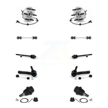 Front Bearing Lower Ball Joint Outer Inner Tie Rod Link Kit (10Pc) For Chevrolet GMC 1500 K77-102077