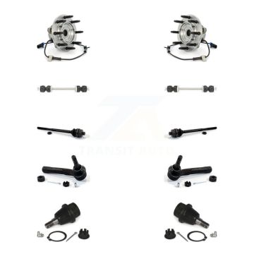Front Bearing Lower Ball Joint Outer Inner Tie Rod Link Kit (10Pc) For Chevrolet 1500 GMC K77-102078