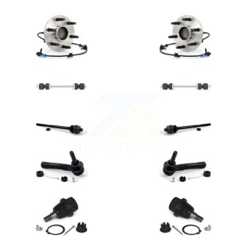 Front Bearing Lower Ball Joint Outer Inner Tie Rod Link Kit (10Pc) For Chevrolet GMC 1500 K77-102079