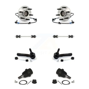 Front Bearing Lower Ball Joint Outer Tie Rod Link Kit For Chevrolet GMC Silverado 1500 XL K77-102089