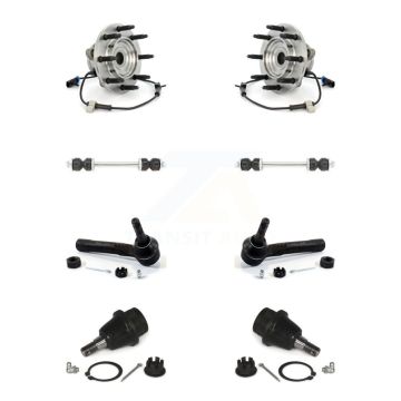 Front Bearing Lower Ball Joint Outer Tie Rod & Link Kit For Chevrolet Silverado 1500 GMC K77-102091