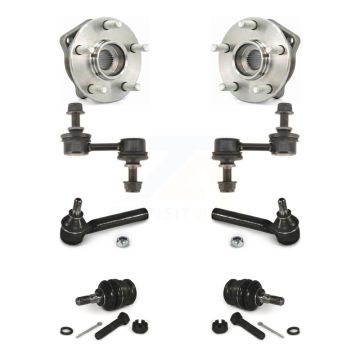 Front Bearing Lower Ball Joint Outer Tie Rod Link Kit For Subaru Impreza Forester Outback K77-102095