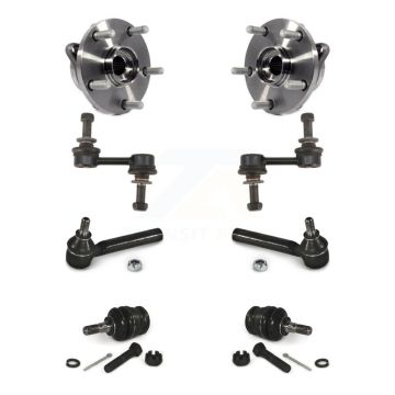 Front Hub Bearing Lower Ball Joint Outer Tie Rod & Link Kit For 2015-2021 Subaru WRX STI K77-102097