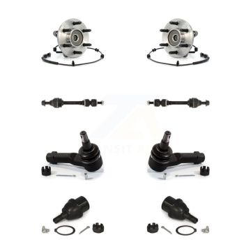 Front Bearing Lower Ball Joint Outer Tie Rod Link Kit For Ford F-150 Lincoln Mark LT 4WD K77-102098