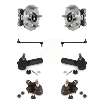 Front Bearing Lower Ball Joint Outer Tie Rod Link Kit For Toyota Corolla Sedan with 2.0L K77-102106