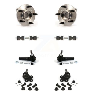 Front Bearing Lower Ball Joint Outer Tie Rod Link Kit For Chevrolet Impala Buick LaCrosse K77-102109