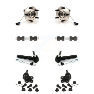 Front Bearing Lower Ball Joint Outer Tie Rod Link Kit For Buick Rendezvous Pontiac Aztek K77-102110