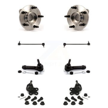 Front Hub Bearing Lower Ball Joint Outer Tie Rod & Sway Bar Link Kit For Pontiac Montana K77-102115