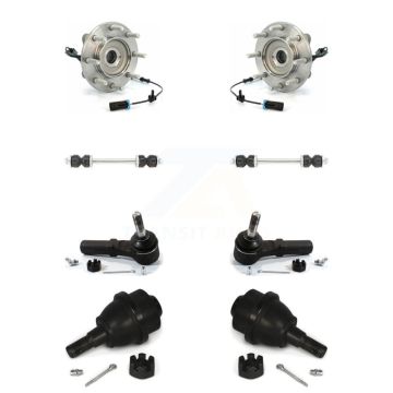 Front Bearing Lower Ball Joint Outer Tie Rod & Link Kit For GMC Sierra 3500 HD Chevrolet K77-102120