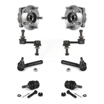 Front Bearing Lower Ball Joint Outer Tie Rod & Link Kit For Subaru Forester XV Crosstrek K77-102130