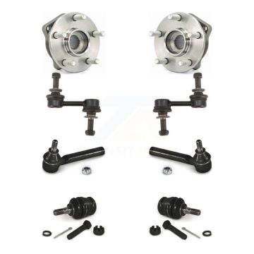 Front Hub Bearing Lower Ball Joint Outer Tie Rod Link Kit For Subaru Outback XV Crosstrek K77-102131