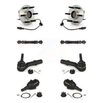 Front Bearing Lower Ball Joint Outer Tie Rod Link Kit For Chevrolet GMC Sierra 1500 Tahoe K77-102132