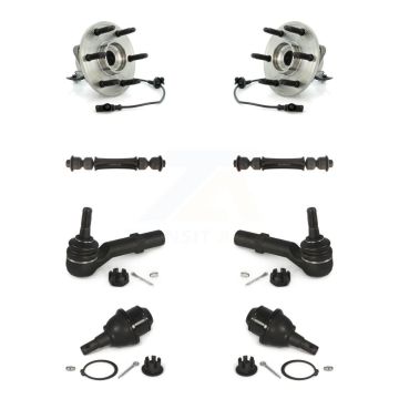 Front Bearing Lower Ball Joint Outer Tie Rod Link Kit For Chevrolet GMC Sierra 1500 Tahoe K77-102133