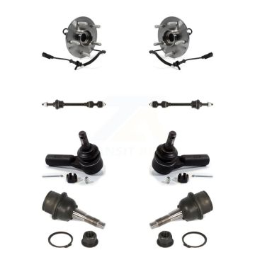 Front Hub Bearing Lower Ball Joint Outer Tie Rod Sway Bar Link Kit For 2012 Ram 1500 4WD K77-102136