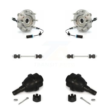 Front Hub Bearing Lower Ball Joint & Link Kit For GMC Sierra 3500 HD Chevrolet Silverado K77-102163
