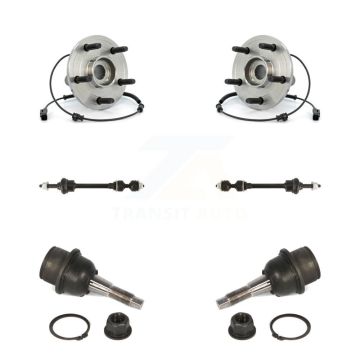 Front Hub Bearing Lower Ball Joint & Sway Bar Stabilizer Link Kit For Dodge Ram 1500 4WD K77-102182