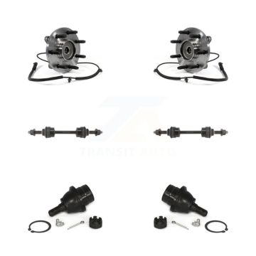Front Hub Bearing Lower Ball Joint And Sway Bar Link Kit For Ford F-150 With 7 Lug Wheels K77-102198