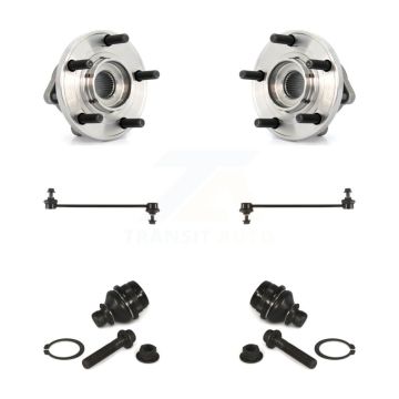 Front Hub Bearing Lower Ball Joint & Sway Bar Stabilizer Link Kit For 2009 Dodge Caliber K77-102207