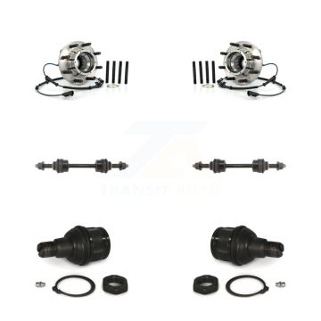 Front Hub Bearing Lower Ball Joint Sway Bar Link Kit For Ford F-350 Super Duty F-250 4WD K77-102215