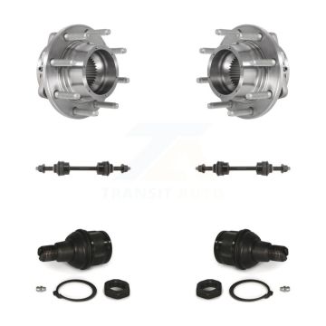 Front Hub Bearing Lower Ball Joint Link Kit For 2017-2022 Ford F-350 Super Duty F-250 4WD K77-102218