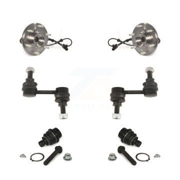 Front Hub Bearing Lower Ball Joint & Sway Bar Stabilizer Link Kit For Nissan TITAN Armada K77-102224
