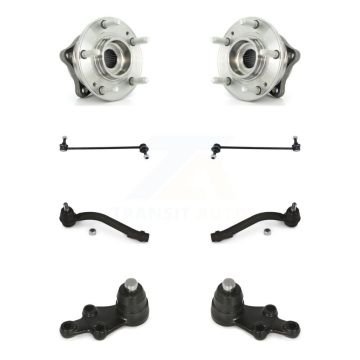 Front Bearing Lower Ball Joint Outer Tie Rod & Link Kit (8Pc) For 07-12 Hyundai Veracruz K77-102230